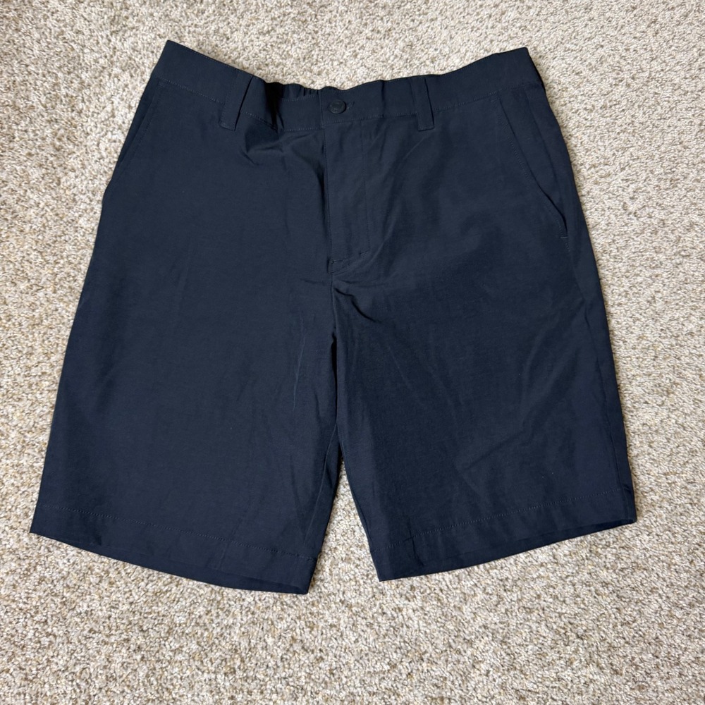 Banana Republic Mens Performance Golf Shorts Black Size 34 Elastic Waist Active